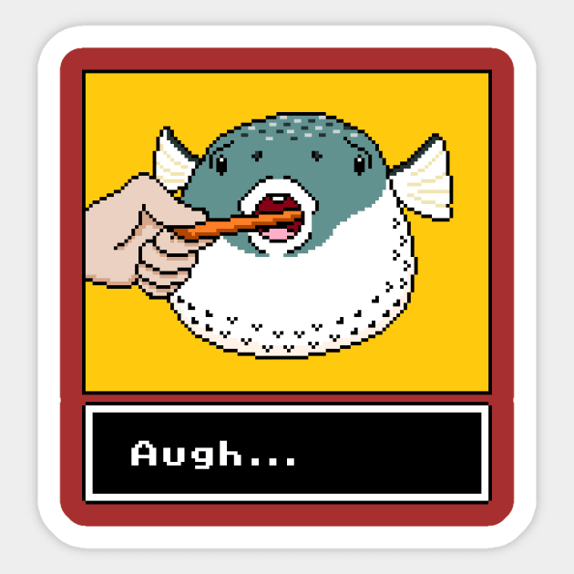 Pixel Puffer Sticker by PixelPrints